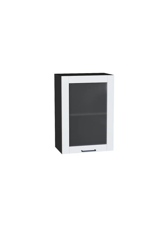 Шкаф верхний с 1-ой остекленной дверцей Флэт Плюс