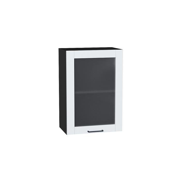 Шкаф верхний с 1-ой остекленной дверцей Флэт Плюс