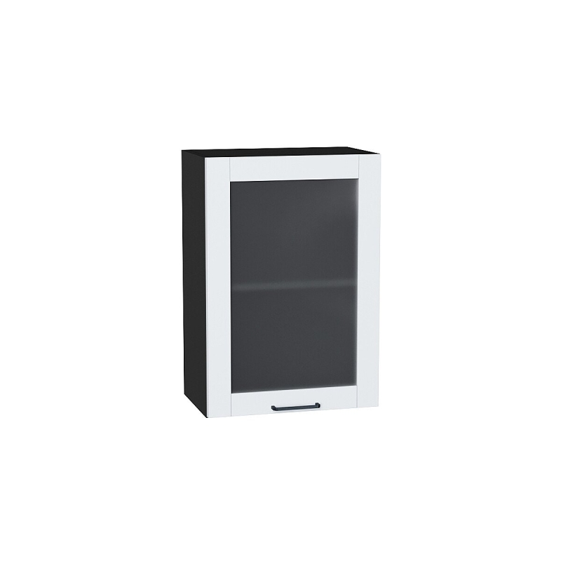 Шкаф верхний с 1-ой остекленной дверцей Флэт Плюс