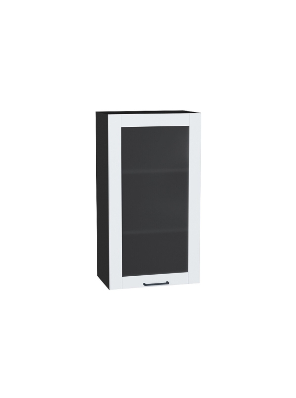 Шкаф верхний с 1-ой остекленной дверцей Флэт Плюс