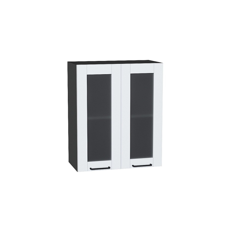 Шкаф верхний с 2-мя остекленными дверцами Флэт Плюс