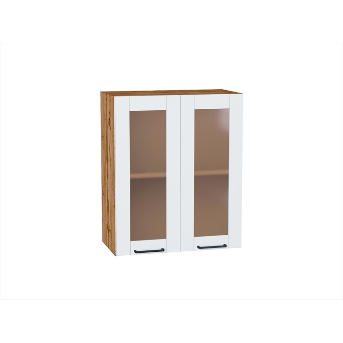 Шкаф верхний с 2-мя остекленными дверцами Флэт Плюс