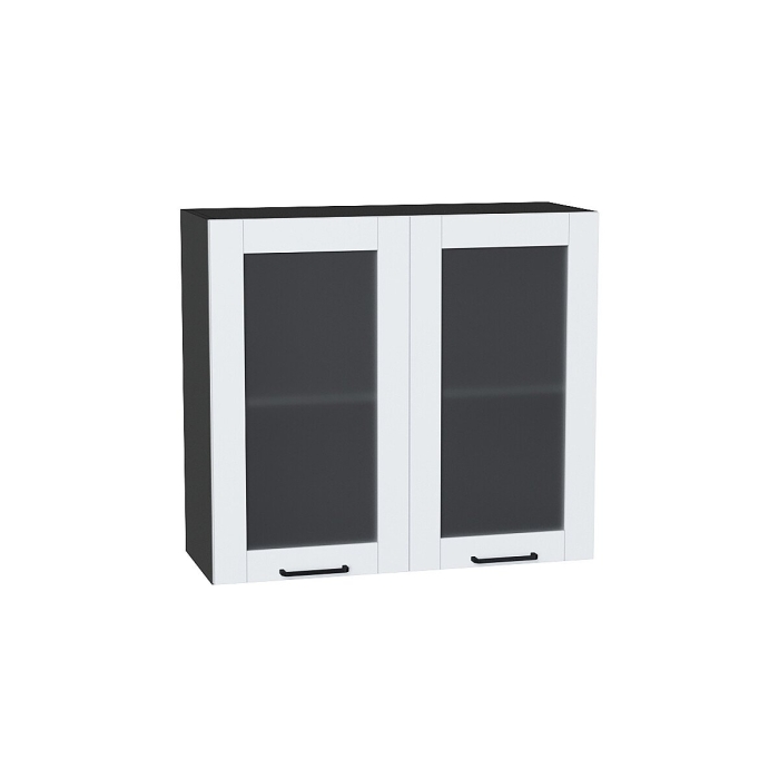 Шкаф верхний с 2-мя остекленными дверцами Флэт Плюс