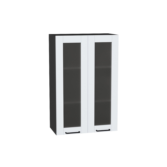 Шкаф верхний с 2-мя остекленными дверцами Флэт Плюс