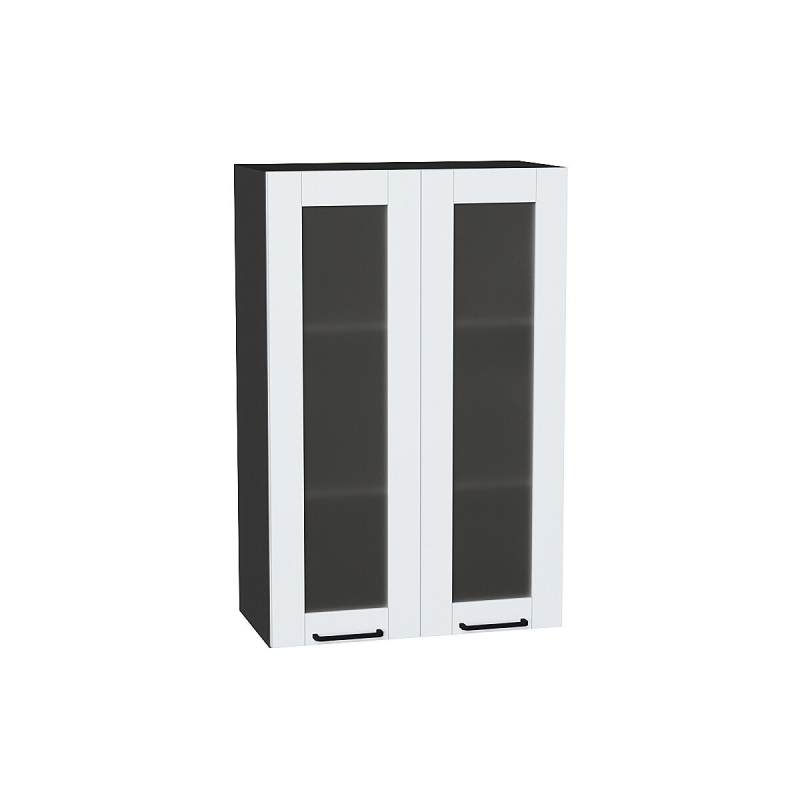 Шкаф верхний с 2-мя остекленными дверцами Флэт Плюс