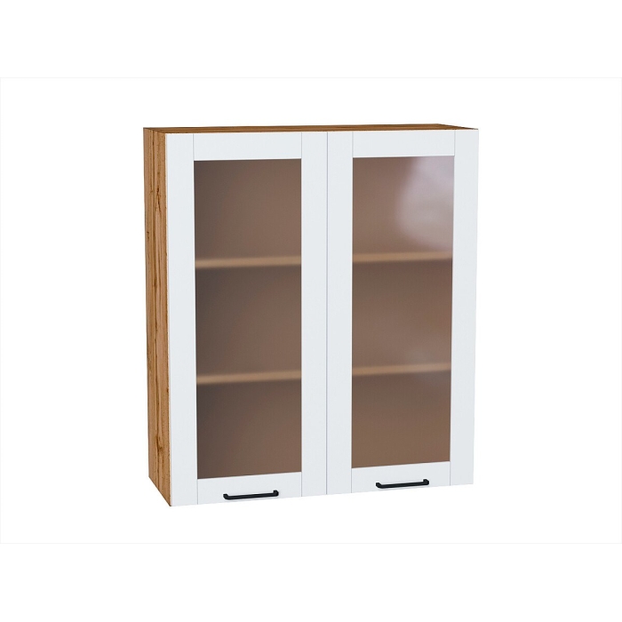 Шкаф верхний с 2-мя остекленными дверцами Флэт Плюс