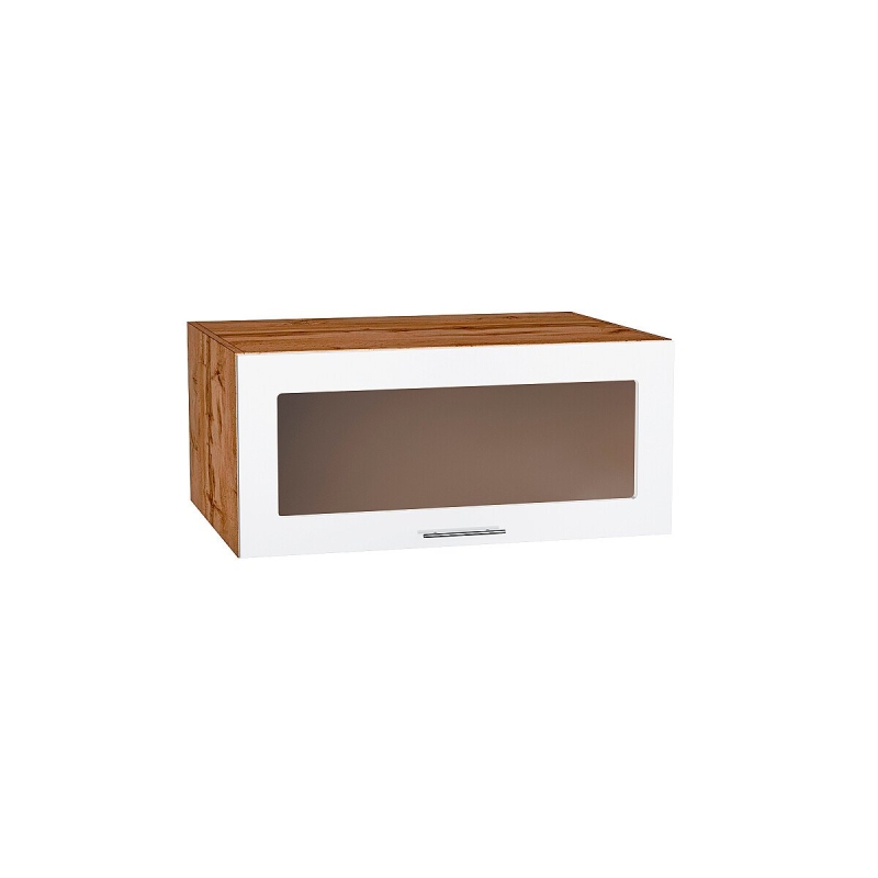 Шкаф верхний горизонтальный остекленный глубокий Валерия-М