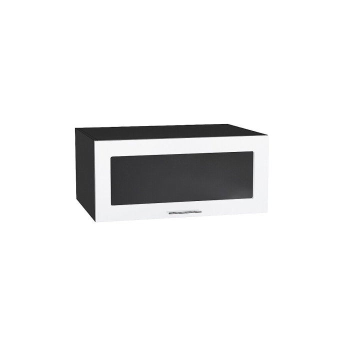 Шкаф верхний горизонтальный остекленный глубокий Валерия-М