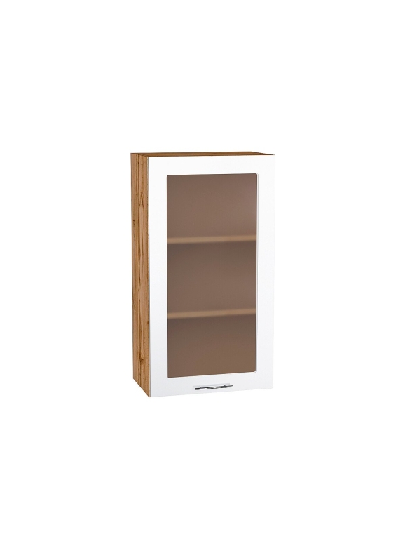 Шкаф верхний с 1-ой остекленной дверцей Валерия-М