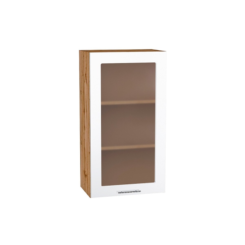 Шкаф верхний с 1-ой остекленной дверцей Валерия-М