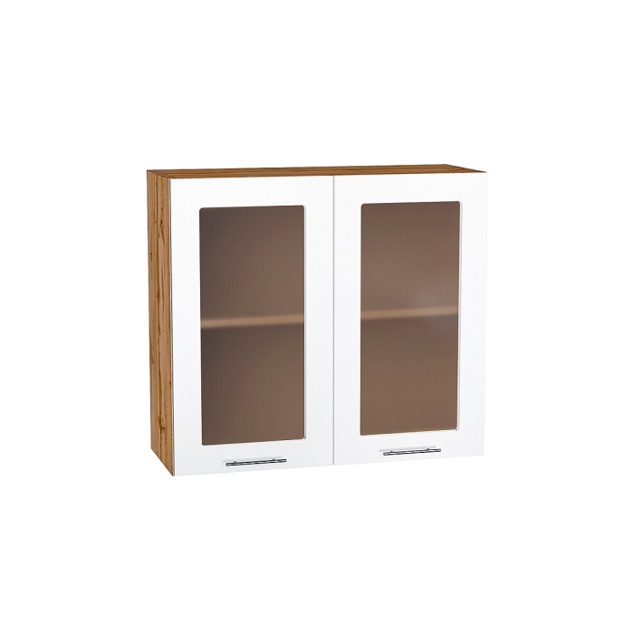 Шкаф верхний с 2-мя остекленными дверцами Валерия-М