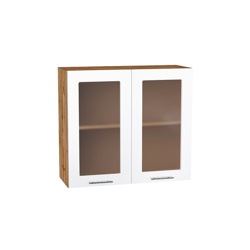 Шкаф верхний с 2-мя остекленными дверцами Валерия-М