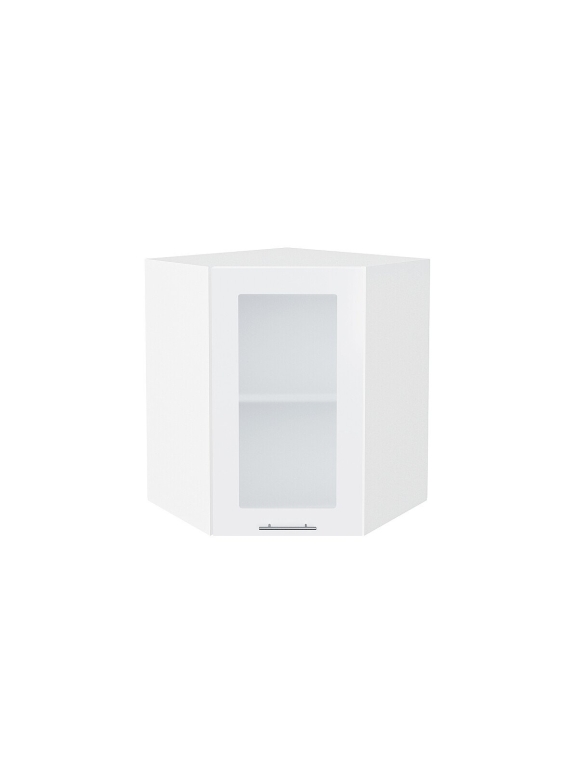 Шкаф верхний угловой остекленный Валерия-М