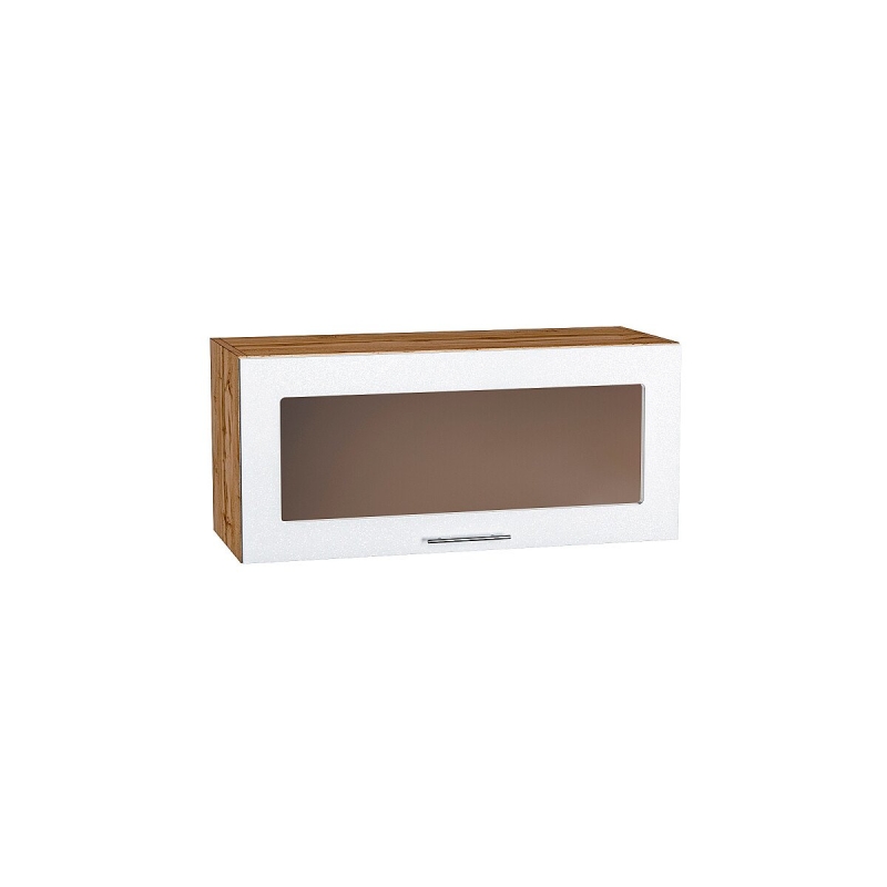 Шкаф верхний горизонтальный остекленный Валерия-М