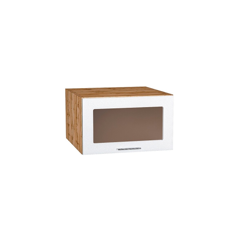 Шкаф верхний горизонтальный остекленный глубокий Валерия-М