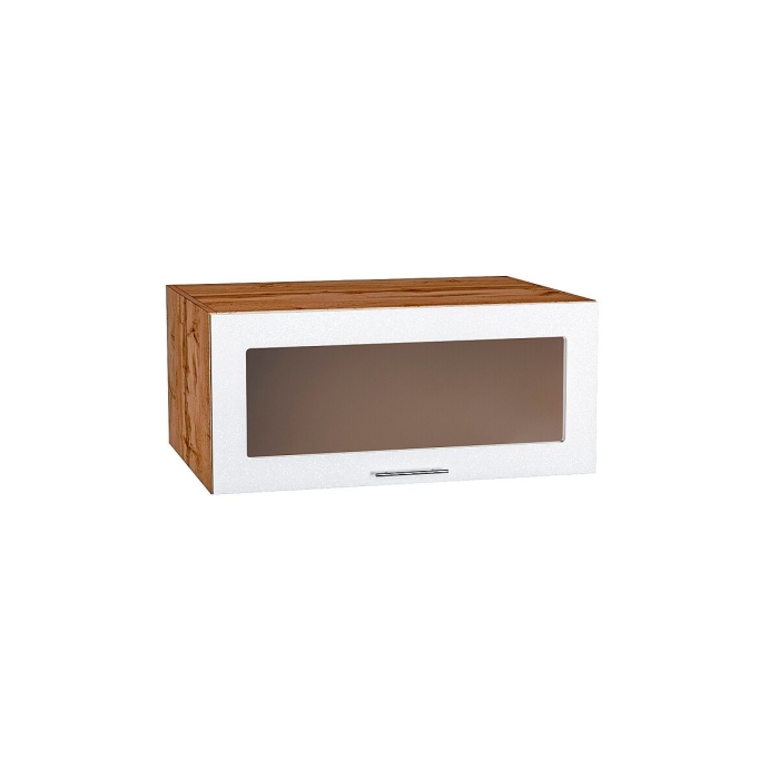 Шкаф верхний горизонтальный остекленный глубокий Валерия-М