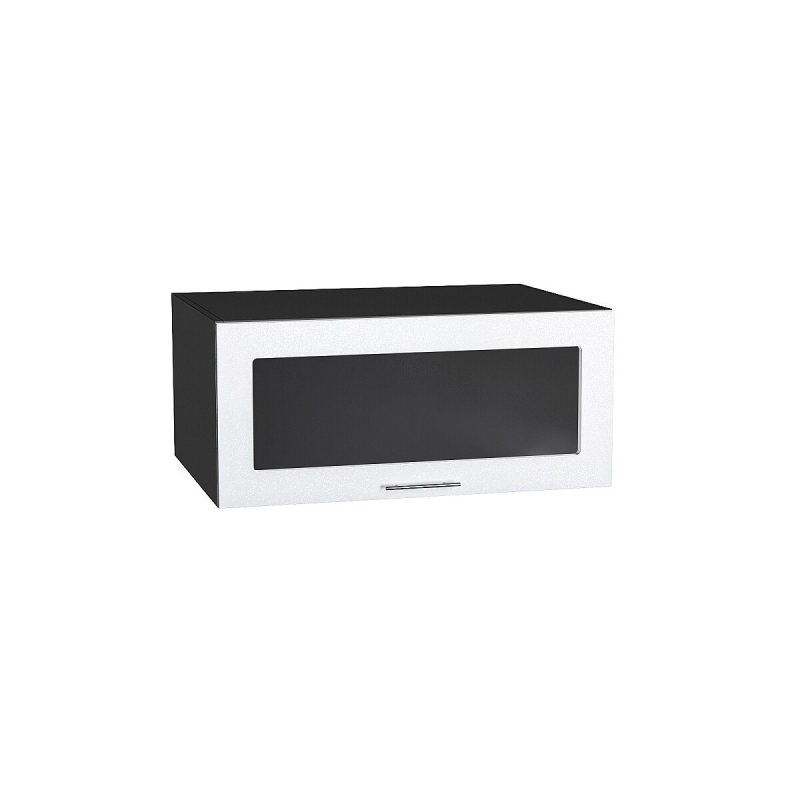 Шкаф верхний горизонтальный остекленный глубокий Валерия-М