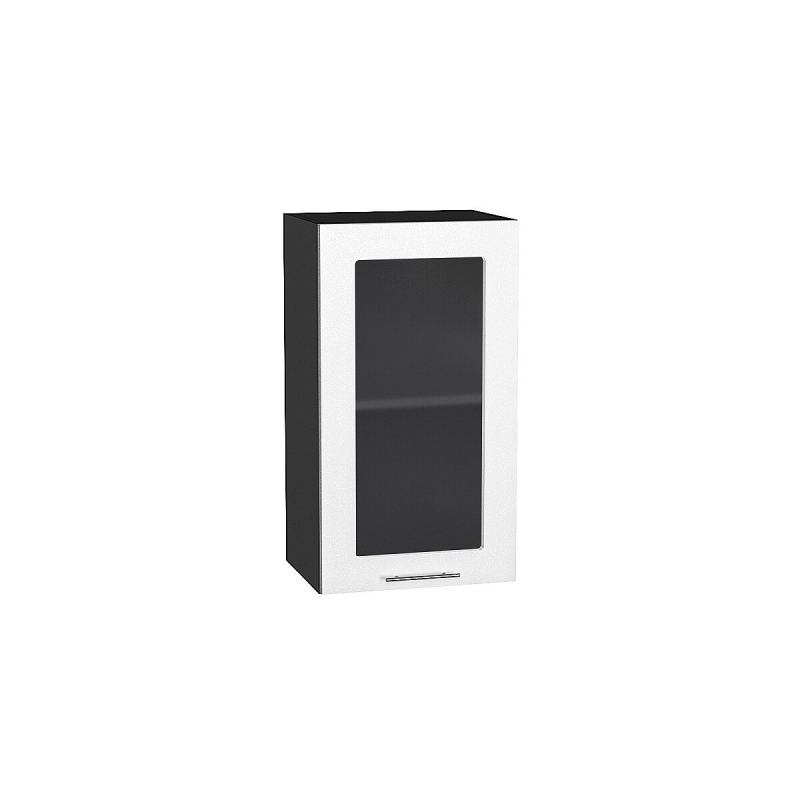 Шкаф верхний с 1-ой остекленной дверцей Валерия-М