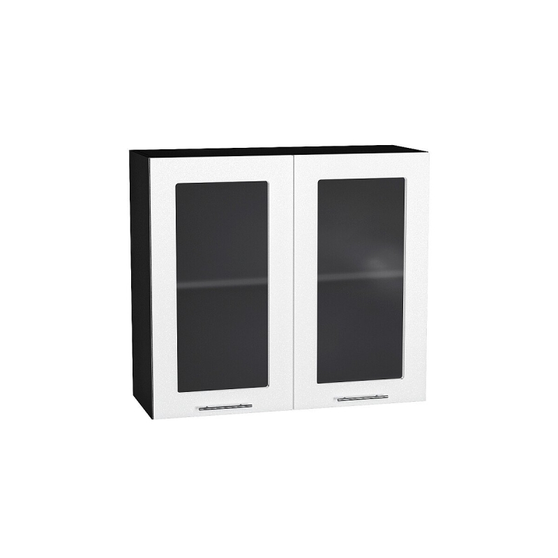 Шкаф верхний с 2-мя остекленными дверцами Валерия-М