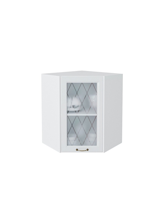 Шкаф верхний угловой остекленный Ницца