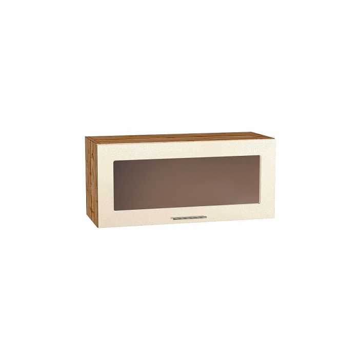 Шкаф верхний горизонтальный остекленный Валерия-М