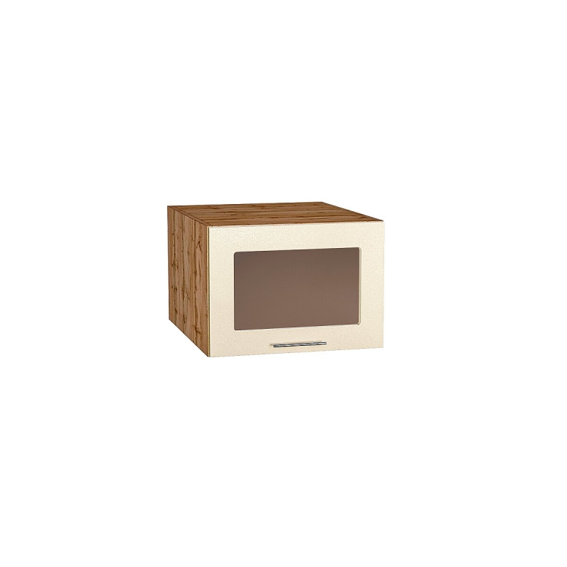 Шкаф верхний горизонтальный остекленный глубокий Валерия-М