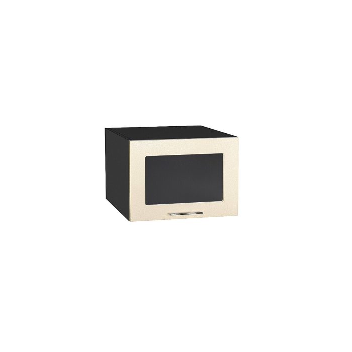 Шкаф верхний горизонтальный остекленный глубокий Валерия-М