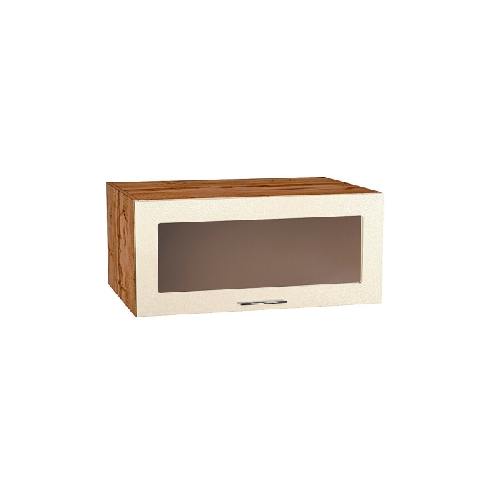 Шкаф верхний горизонтальный остекленный глубокий Валерия-М