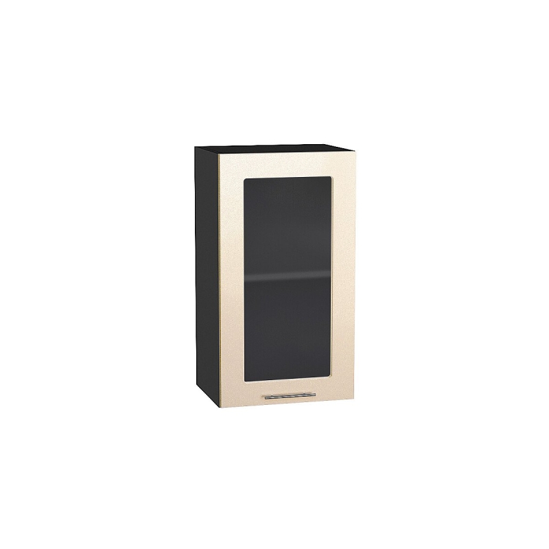 Шкаф верхний с 1-ой остекленной дверцей Валерия-М