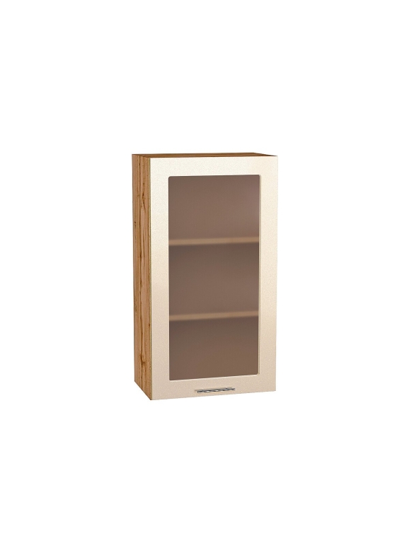 Шкаф верхний с 1-ой остекленной дверцей Валерия-М