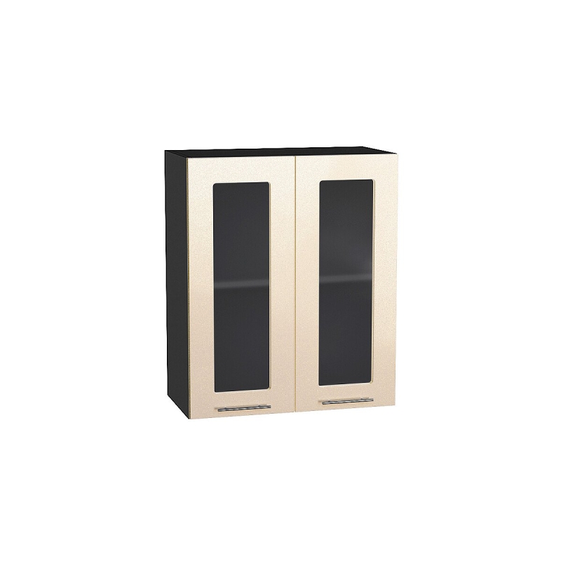 Шкаф верхний с 2-мя остекленными дверцами Валерия-М