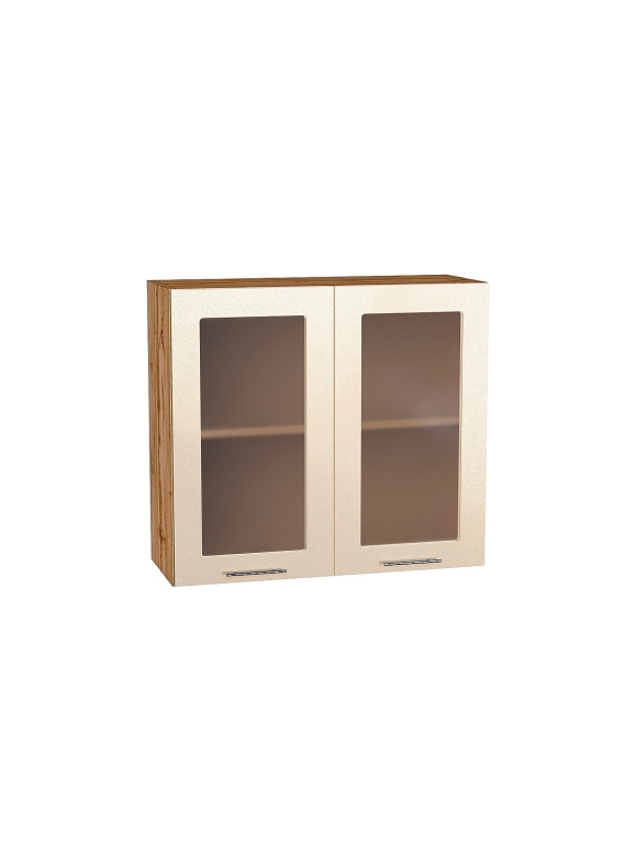 Шкаф верхний с 2-мя остекленными дверцами Валерия-М