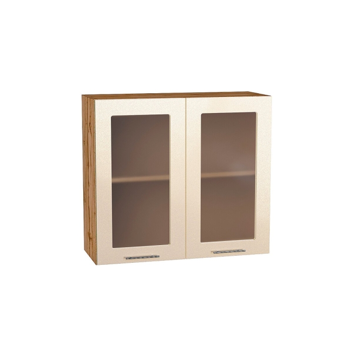 Шкаф верхний с 2-мя остекленными дверцами Валерия-М