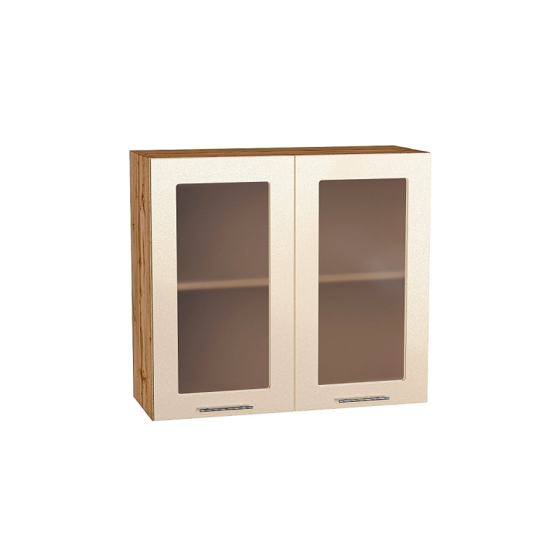 Шкаф верхний с 2-мя остекленными дверцами Валерия-М