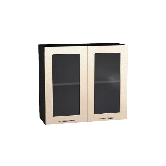 Шкаф верхний с 2-мя остекленными дверцами Валерия-М