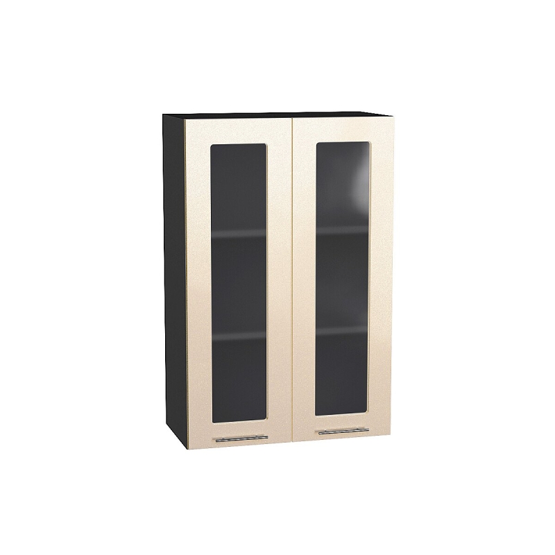 Шкаф верхний с 2-мя остекленными дверцами Валерия-М