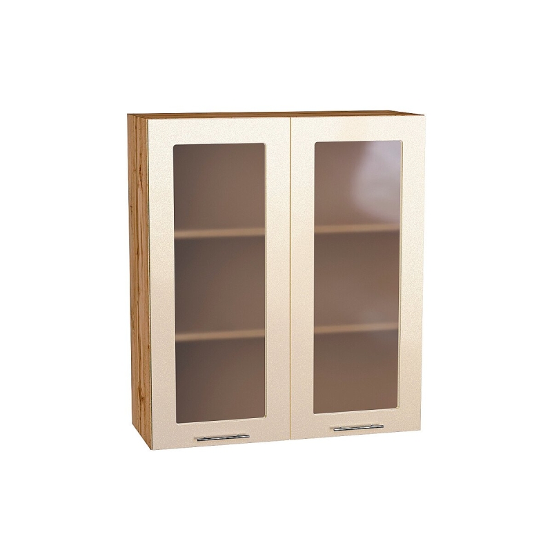Шкаф верхний с 2-мя остекленными дверцами Валерия-М