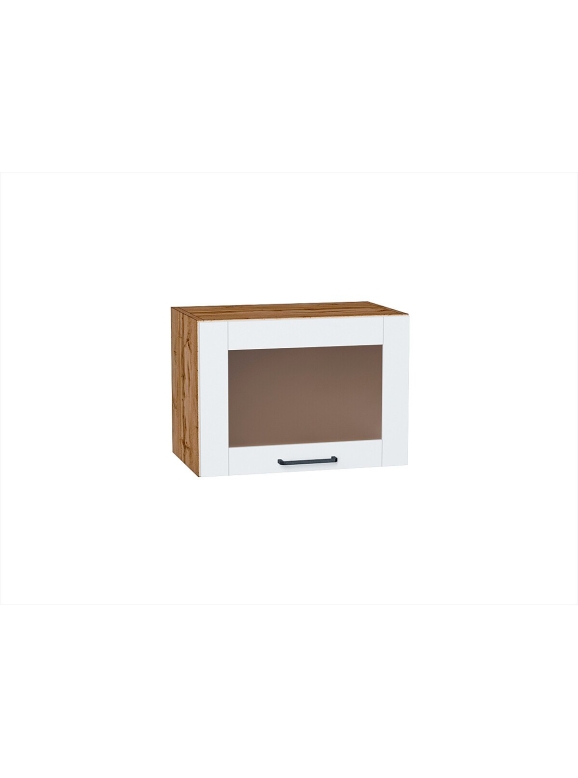 Шкаф верхний горизонтальный остекленный Флэт Плюс