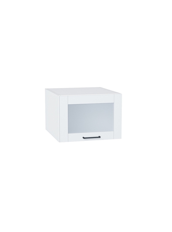 Шкаф верхний горизонтальный остекленный глубокий Флэт Плюс