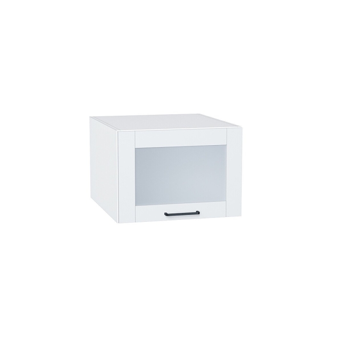 Шкаф верхний горизонтальный остекленный глубокий Флэт Плюс