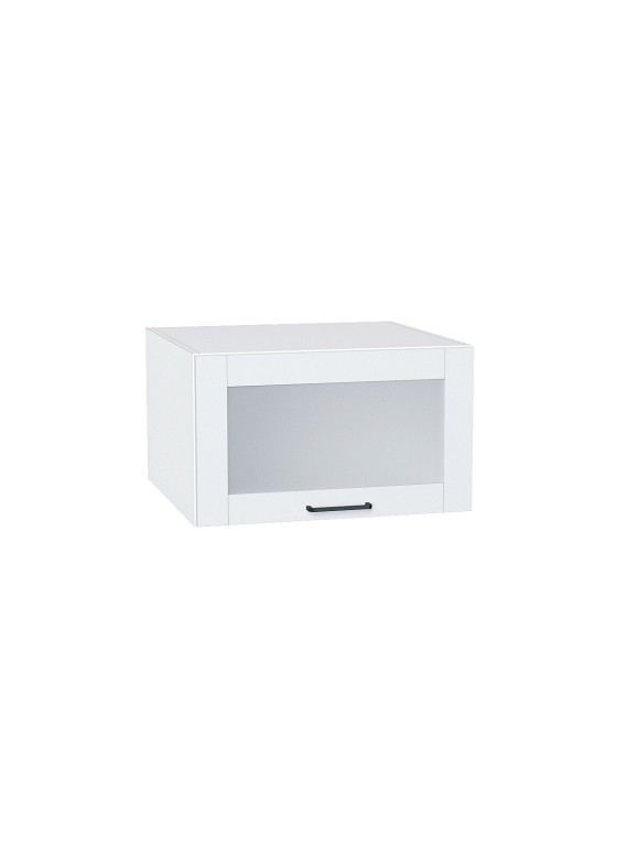 Шкаф верхний горизонтальный остекленный глубокий Флэт Плюс