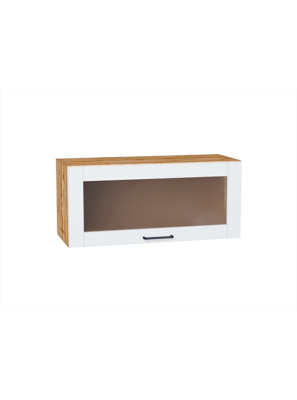 Шкаф верхний горизонтальный остекленный Флэт Плюс