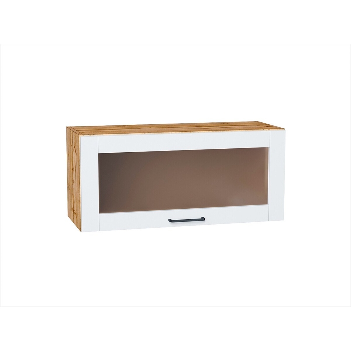 Шкаф верхний горизонтальный остекленный Флэт Плюс