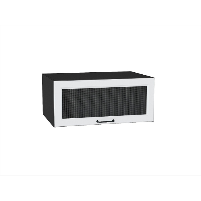 Шкаф верхний горизонтальный остекленный глубокий Ницца