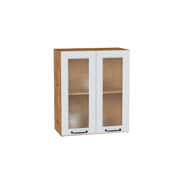 Шкаф верхний с 2-мя остекленными дверцами Ницца