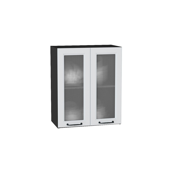 Шкаф верхний с 2-мя остекленными дверцами Ницца