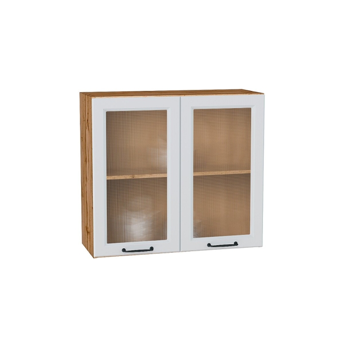 Шкаф верхний с 2-мя остекленными дверцами Ницца