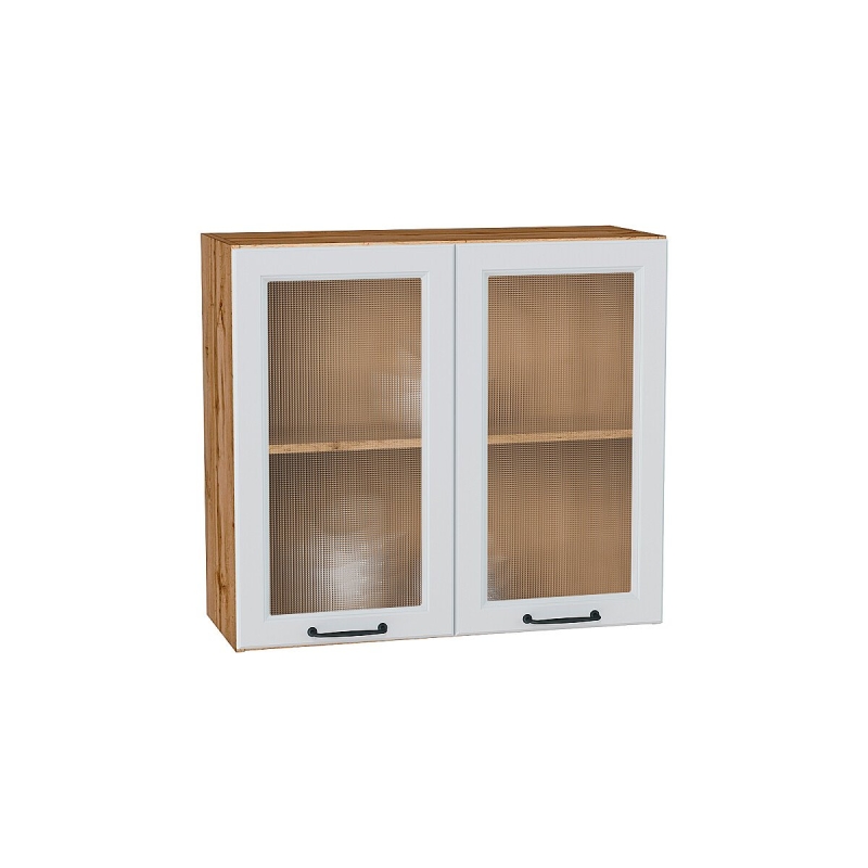 Шкаф верхний с 2-мя остекленными дверцами Ницца