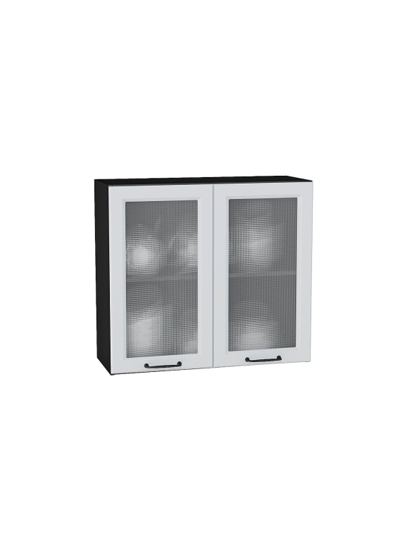 Шкаф верхний с 2-мя остекленными дверцами Ницца