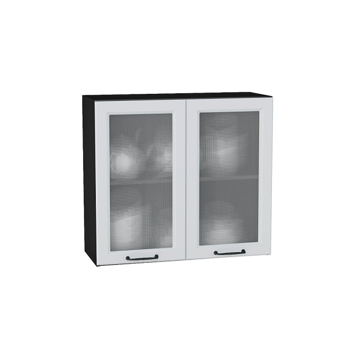 Шкаф верхний с 2-мя остекленными дверцами Ницца